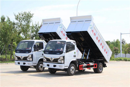 東風(fēng)國(guó)六小多利卡自卸垃圾車?yán)D(zhuǎn)運(yùn)小能手